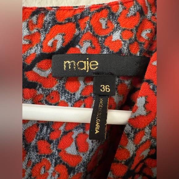 MAJE Pioma Smocked Leopard-Print Jumpsuit Women's
Size 36 - Picture 5 of 12